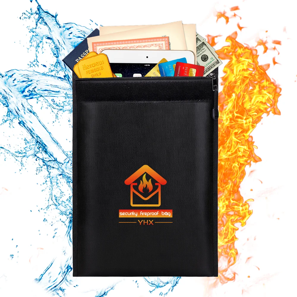 School Use OEM Factory Document Bag Waterproof and Fireproof Folder with Custom Logo