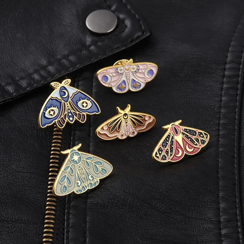 Custom High Quality Butterfly Lapel Pins Hard Soft Enamel Metal Pin For Clothes Design