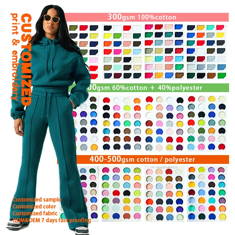 Hualingniao Spring Pants  Streetwear Tracksuit Sweatsuit Hoodies and Sweatpants Set Adults for Women Autumn Sets Dicky Sets