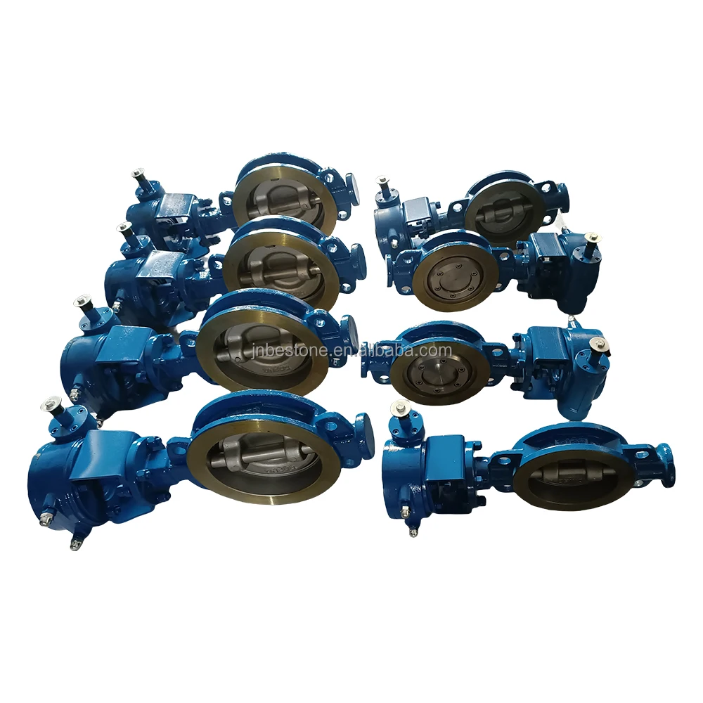 DN200 Hot selling ANSI150 Hard sealing Gear box wafer butterfly valve, metal to metal seat wafer type Butterfly Valve