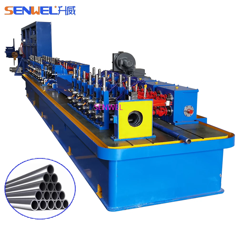 SENWEL High frequency Weld black Pipe Making Machine/ERW Tube mill Steel pipe Roll Forming machine