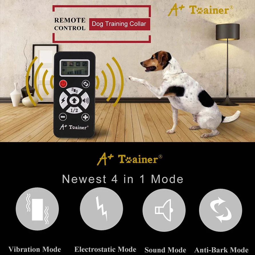 Pet Dog Collar rechargeable vibration no shock sound Automatic anti-bark Stop dog training collar with remote