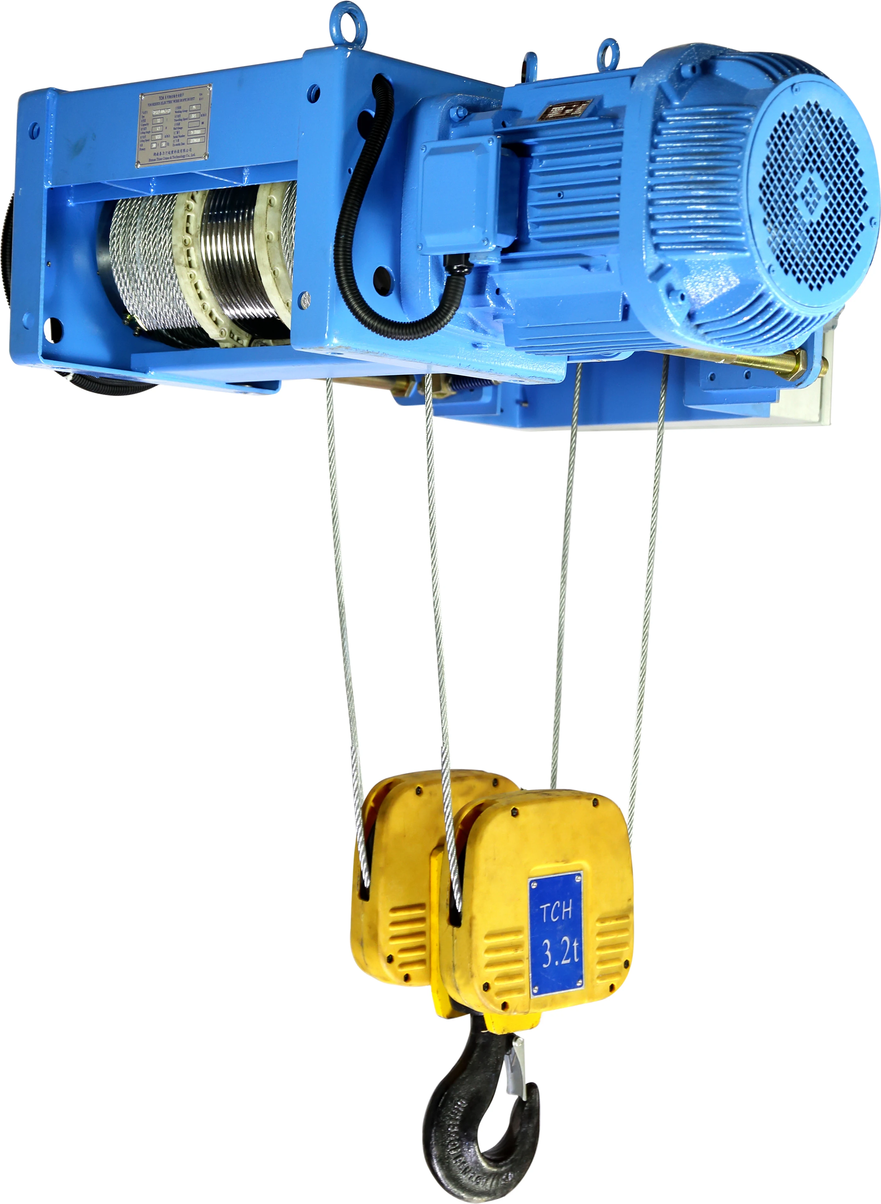Vision china manufacturer made wire rope electric hoist 1t-20 t 10m 6 m/min