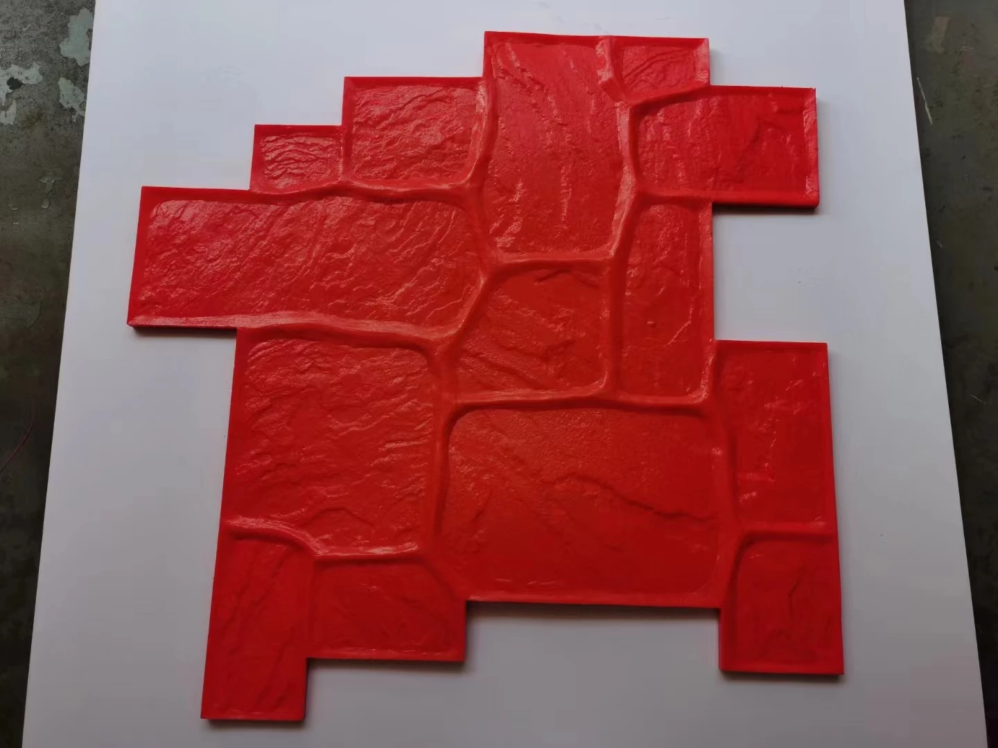 Garden Random Stone Concrete Stamped Mats Stamping Mold For Cement