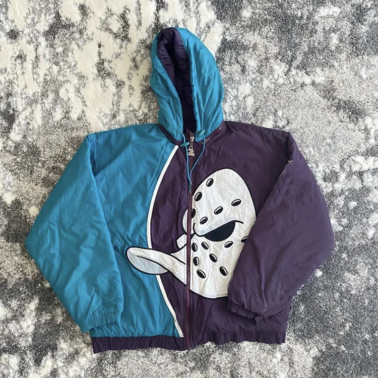 Custom vintage basketball men hoodie starter jacket pullover with hood