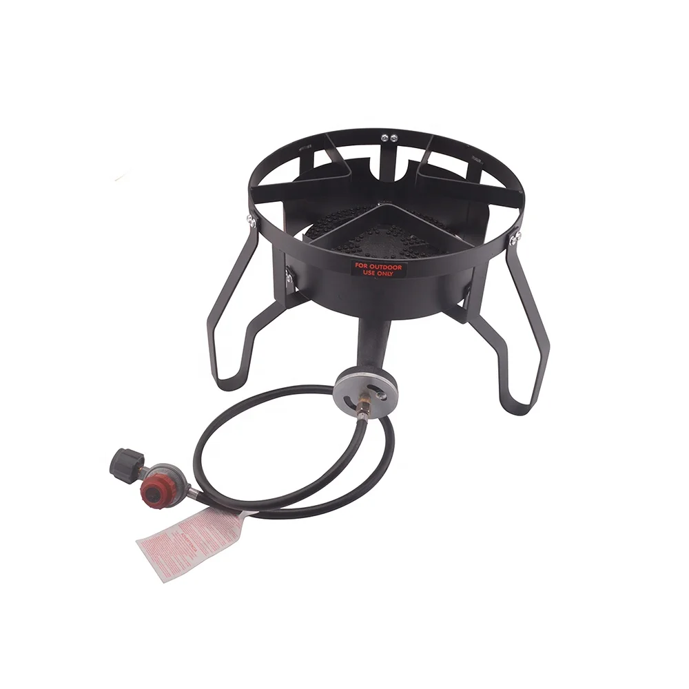 110000BTU Outdoor High Pressure Cast Iron Burner Propane Single Gas Cooking Camping Stove