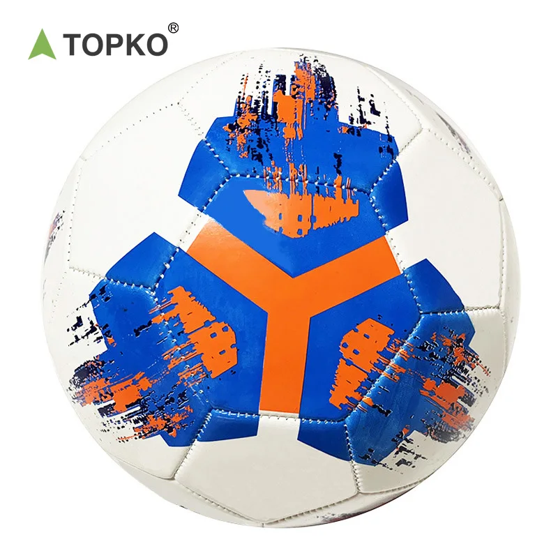 TOPKO Outdoor custom Soccer Ball size 5  size 4 Teen And Adult Use PVC PU Soccer Football Ball