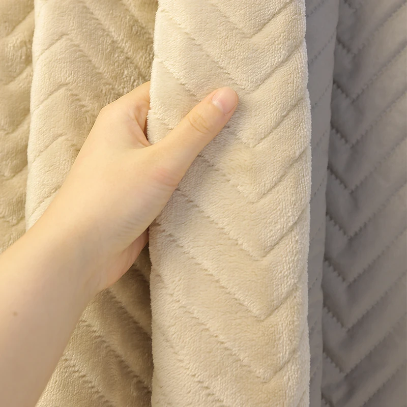 Лидер продаж, современный стиль, утолщенная хлопковая дверная занавеска, новейший дизайн для дома и отеля, вязаная зимняя одежда, оптовая цена