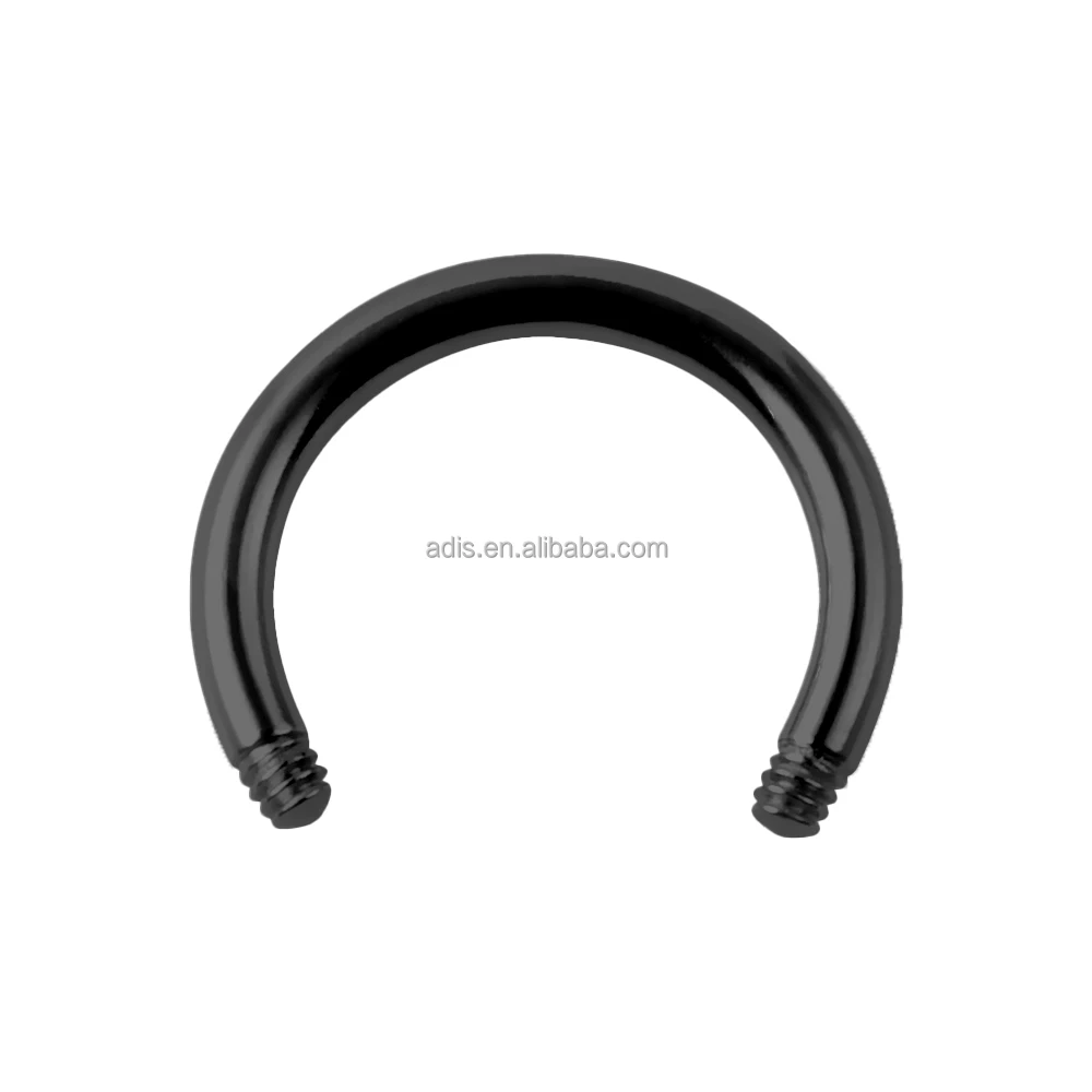 Piercing Jewelry Hoof Ring Bcr Lip Nasal Ear Stud Tongue Navel Stud Nose Ring Stud Curved Horsehoe Bar