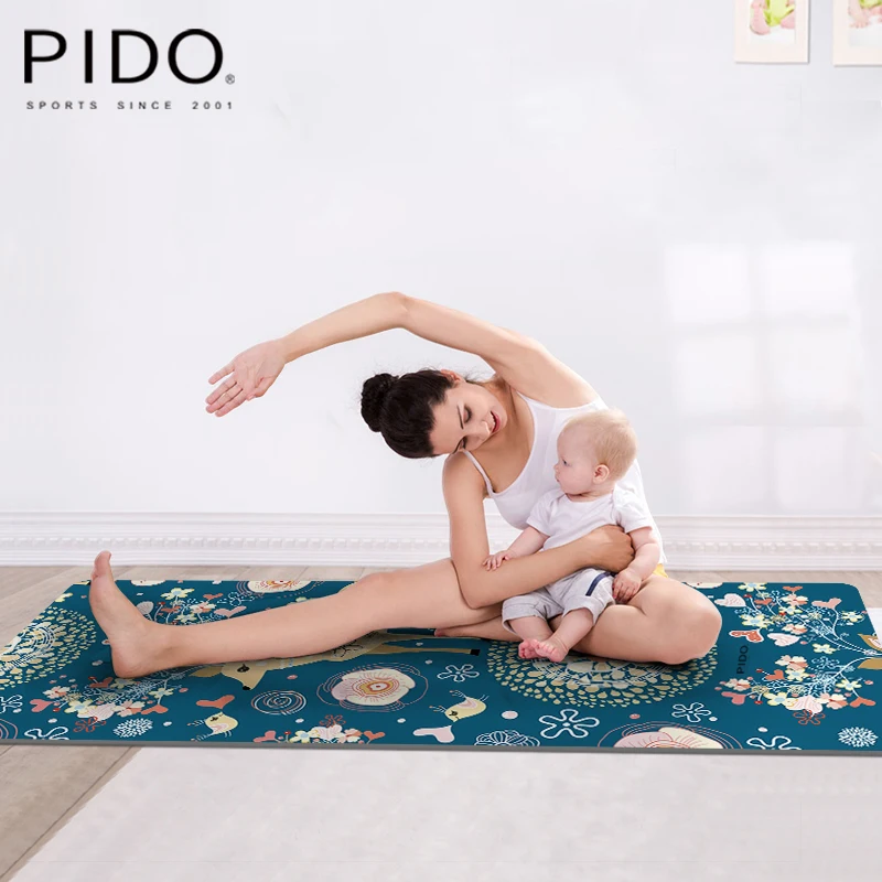 PIDO NEW 6MM suede  TPE yoga mat with color printing