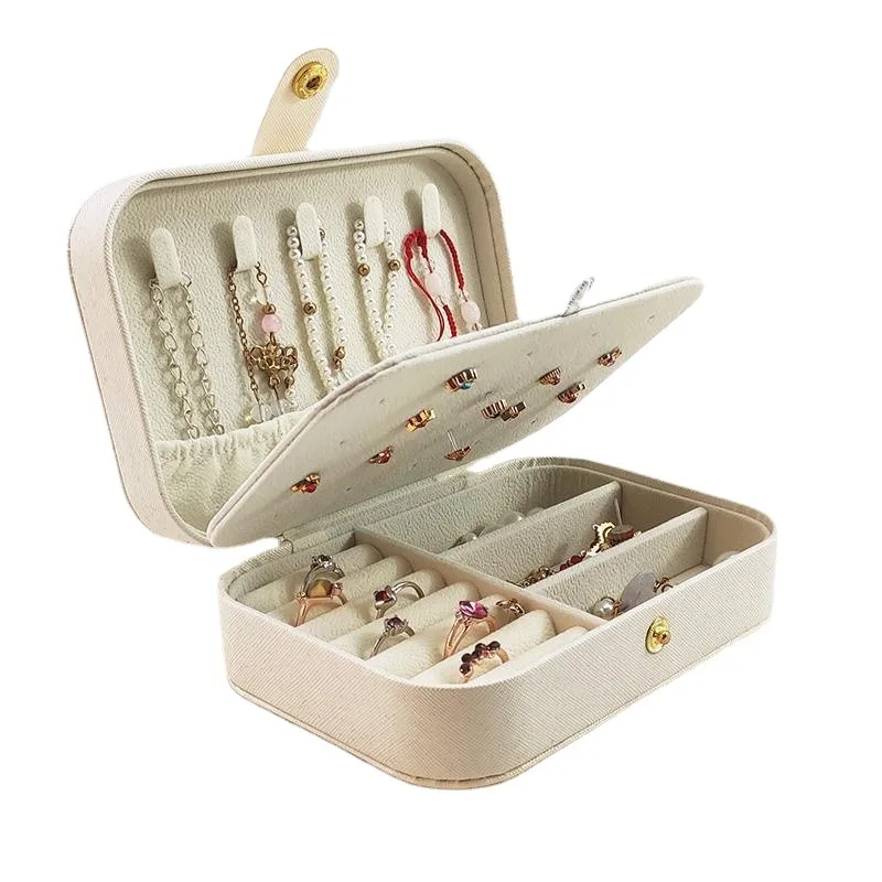 16 *11 *5cm PU Cosmetic Receiving Box Household Desktop Large Capacity Dressing Table Shelf