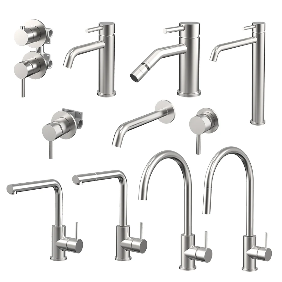 Yuson 3161 SUS 316 Stainless Steel Faucet Chrome Plated Bathroom Shower Kitchen Sink Basin Faucet