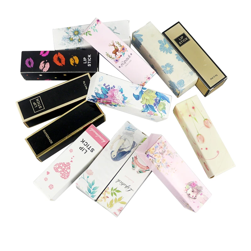 wholesale folding lipstick paper gift packaging box