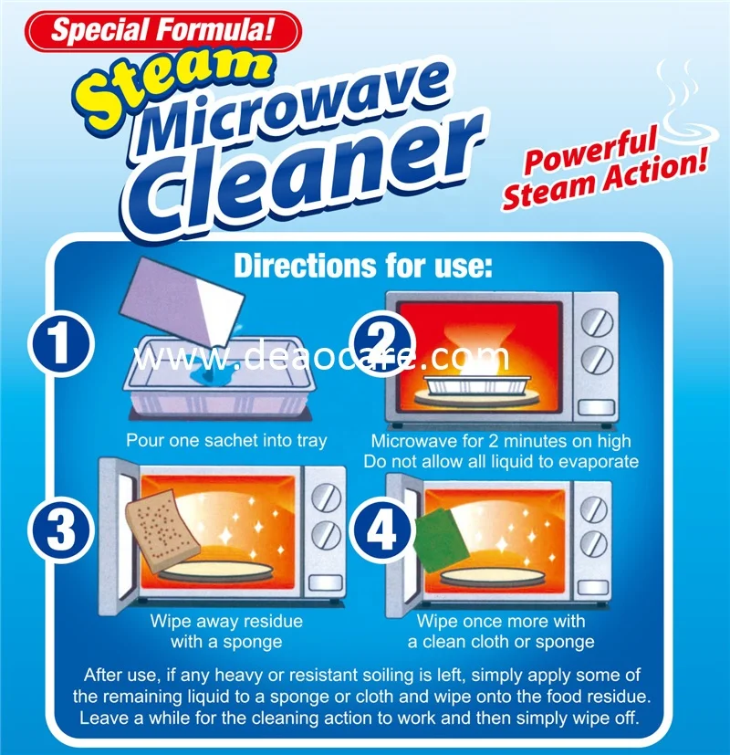 Limpieza de Horno Microondas, Limpiador de Vapor desinfecte Hogar Cocina, Steam Microwave Oven Cleaner