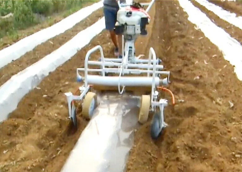 99cc high efficiency agriculture machine mulch plastic layer 3hp mulching machine for orchard garden farm