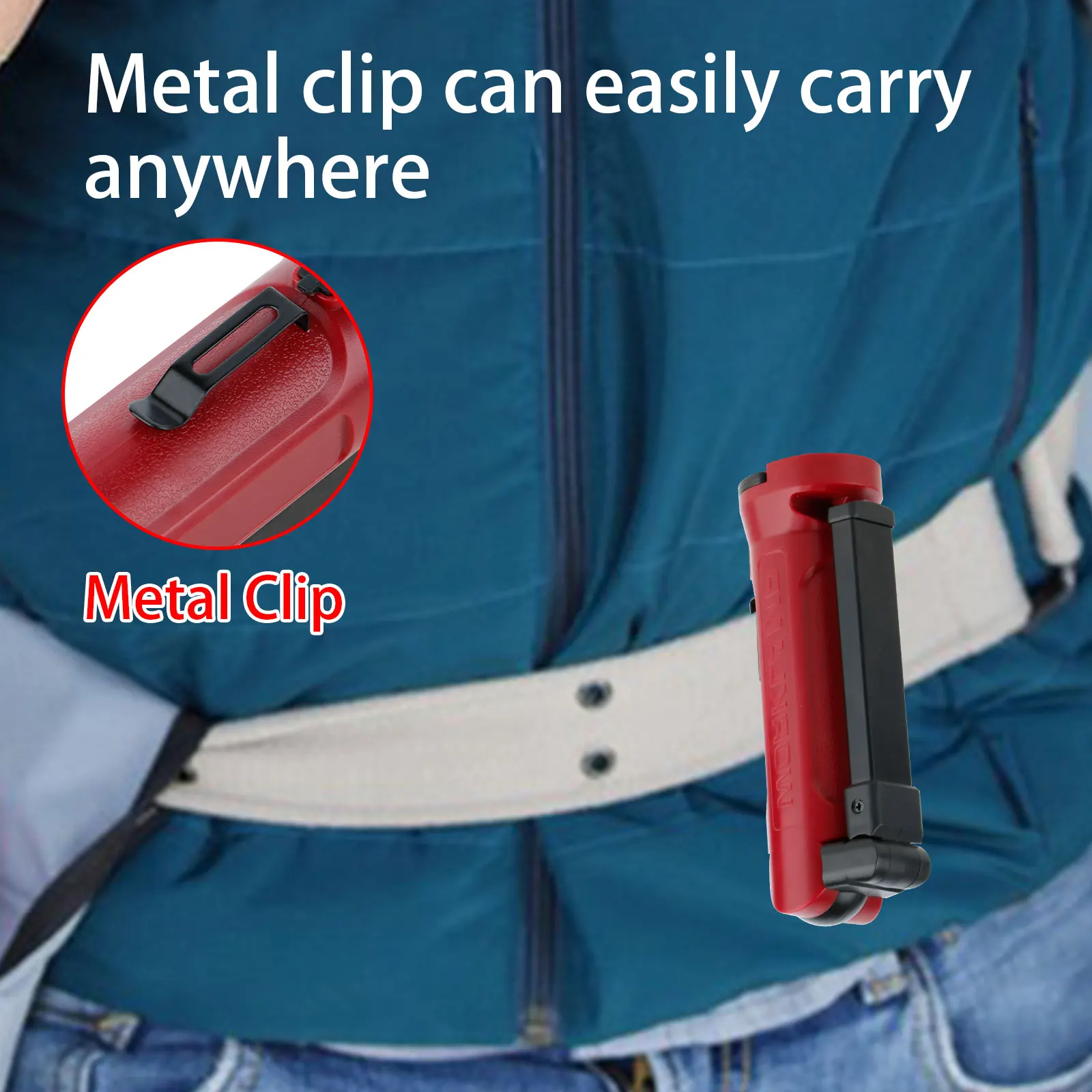 Multi-function Portable LED USB Rechargeable Flashlight Torch Folded COB Magnetic Hook Work Light Lamp For Outdoor Car Repair