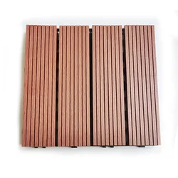 Composite Floor Patio Garden Swimming Pool Balcony Piso Walkway Roof Tiles WPC Board Interlocking Deck Tiles DIY Wood Plastic
