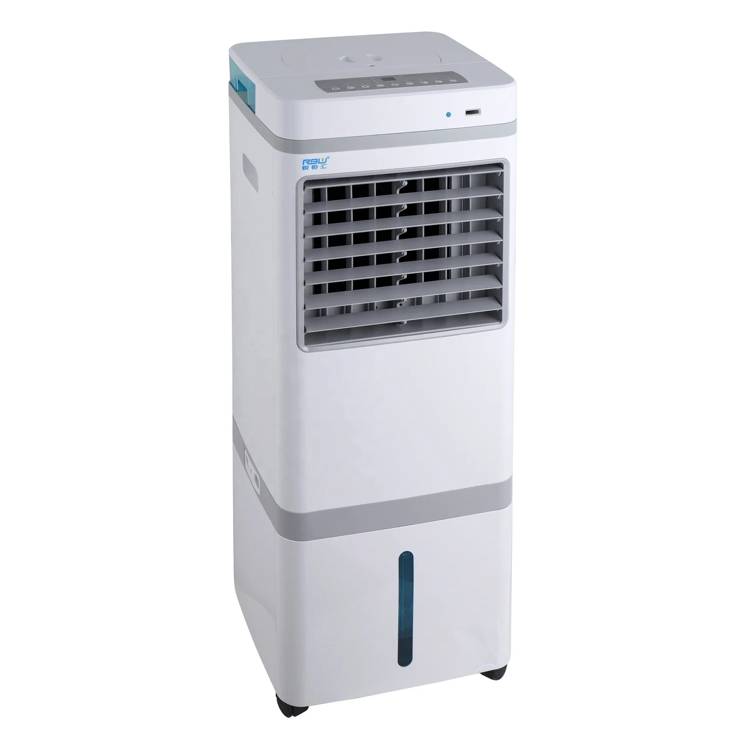 New arrival noiseless water cooling system evaporative air cooler with humidifying spray function
