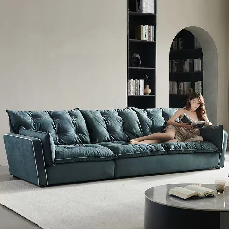 Modern Living Room Furniture Fabric Sofa 3 Seats Many Colors