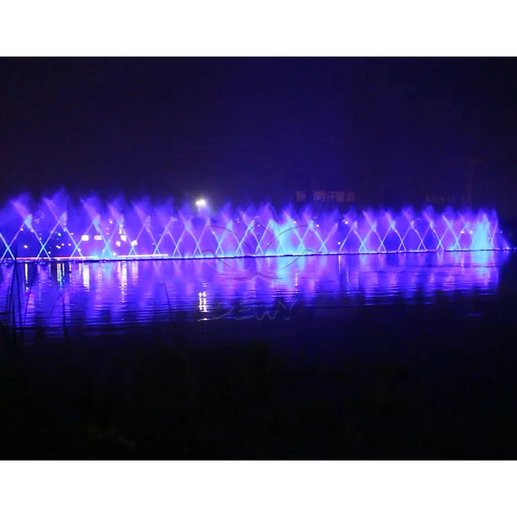 Free Design Outdoor lake sea Program Control jumping jets Water musical Fountain for decoration project