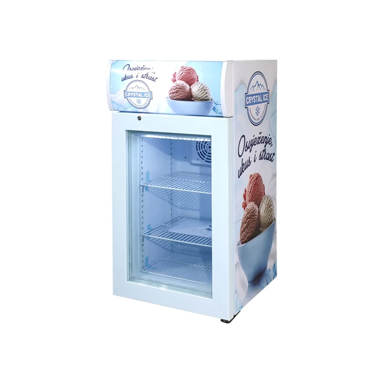 Горячая Распродажа, морозильная камера для мороженого Meisda new SD50B со стеклянной дверью