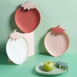 High Quality Strawberry Shape European Dry Fruits Plates, Hot Sell Fruit Shape Plate For Fruit