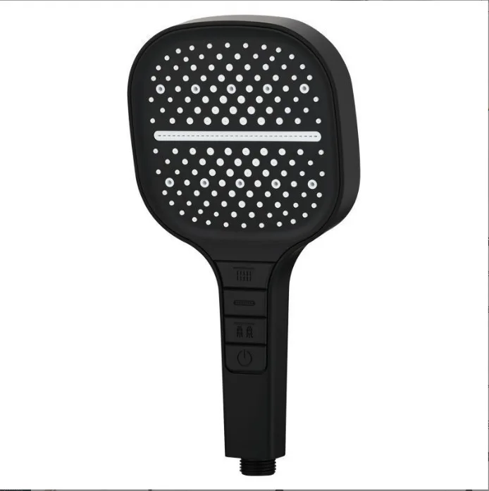 Bathroom Chrome Shower 3 Piece Shower Holder Hose Detachable 8 Speed Booster hand ABS waterfall shower head