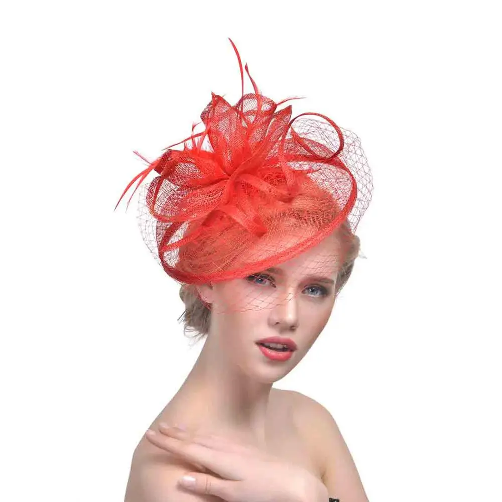 2020 Kentucky Derby hats Ladies Church Party Tea Party Wedding for women Fascinator Sinamay Fascinator Hat