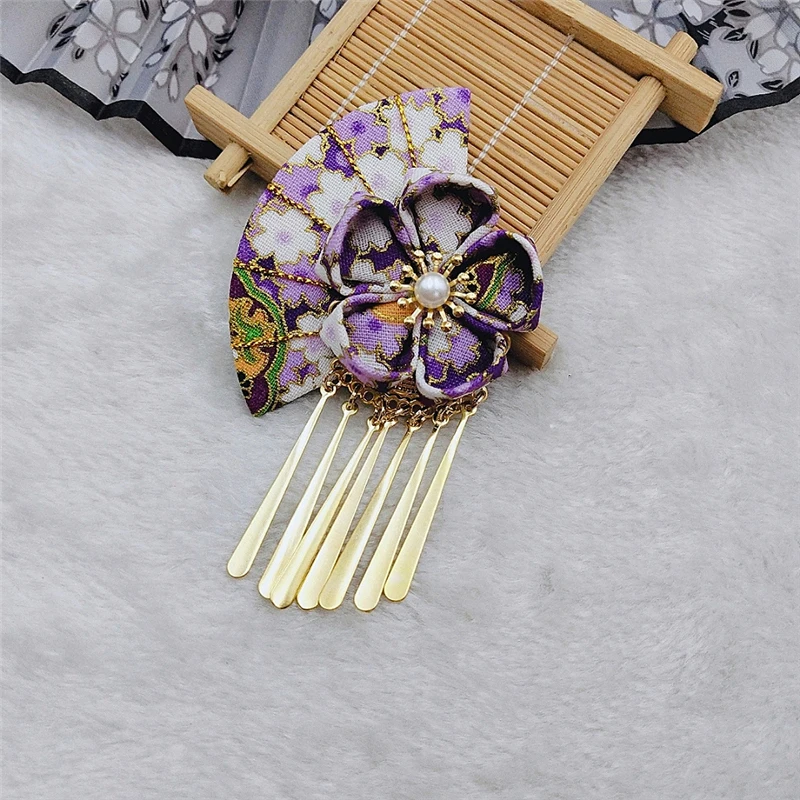 Заколка для волос в японском стиле Сакура, кролик, кисточка, 1 шт., заколка для волос, аксессуары для волос, Декор, реквизит для косплея, подарок для женщин и девочек