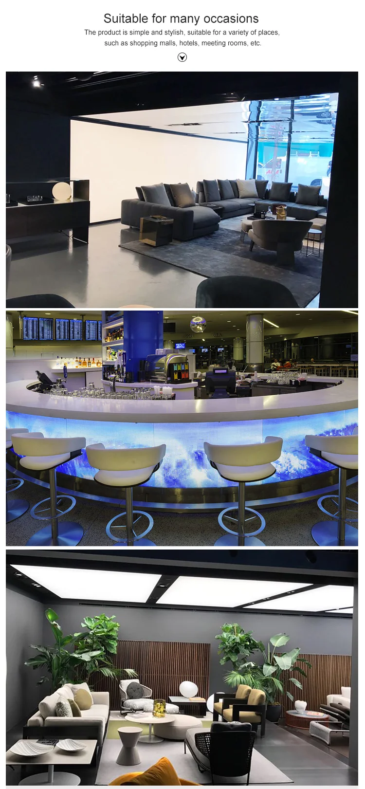 Hot-sell LED Neon Chalk Aluminium frame LED ceiling panel light with diffuse film  acrylic sheet LGP for led display