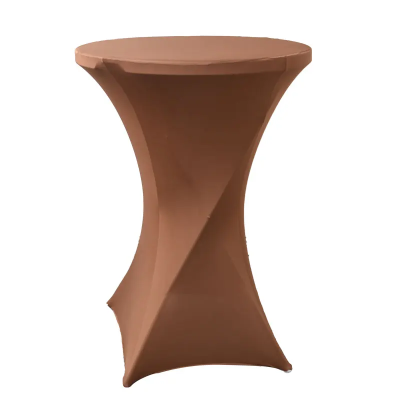 Custom Round Table Cover Bar Stretch Spandex Cocktail Table Cover Hotel Wedding Tablecloth