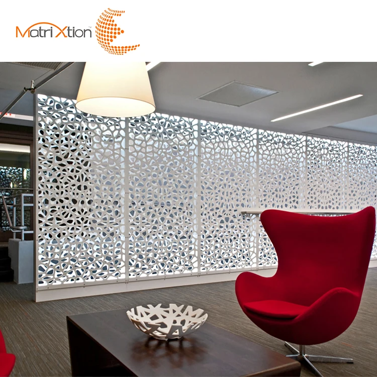 Screen Partition Decorative Room Divider Screen Panel Metal Customized Laser Cut Outdoor Indoor Aluminum American Modern Mig-29