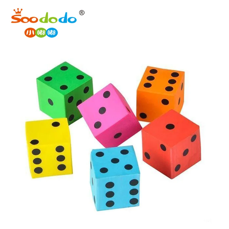 Soododo  Print Dice Shaped  Rubber Eraser Pencil Eraser