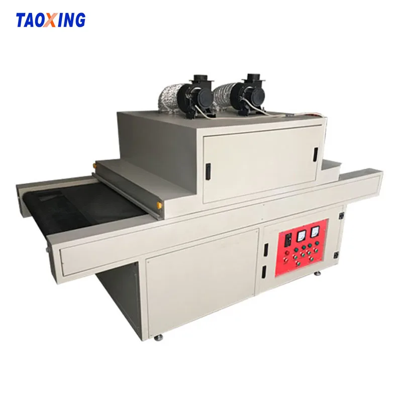 TX-800 PLC control panel conveyor uv curing tunnel dryer for curing screen printing uv dryer for glass processing