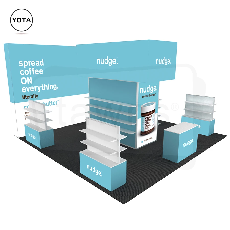 Tawns Best Popular Reusable Seg Frame Display Rackd Trade Show booth 6X6m Exhibition Stand