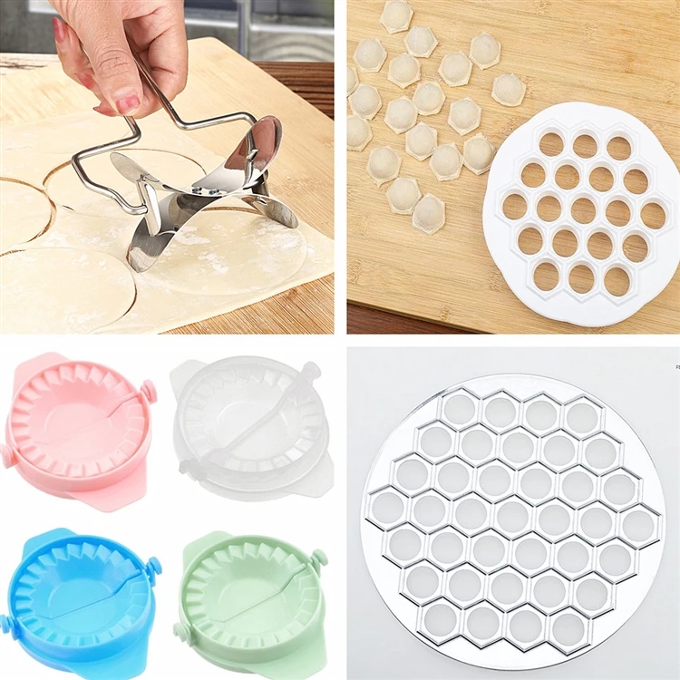 Dumpling Maker Stainless Steel Dumpling Tool Dumpling Skin Pick Stuffing Spoon Kitchen Tool Set