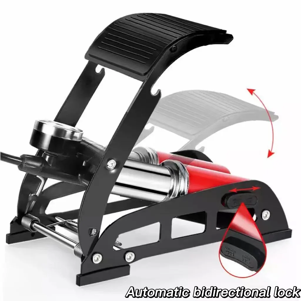 High Pressure Double tube Vehicle mounted Double cylinder Electric Air Pump Dalishen Foot Stepping on Air Pump