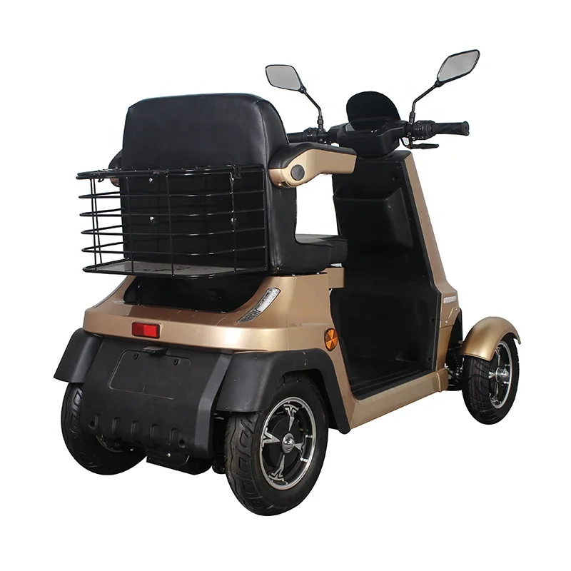 48V 3A Travel 4 Wheels Elderly Electric Scooter Disabled Handicapped Mobility Scooter For Seniors
