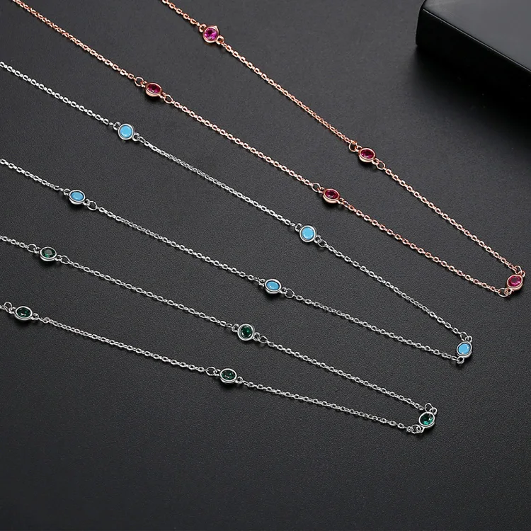 Dropshipping Product 2024 Cheap Womens Not Fade Gold Plated Luxury Inlaid Cubic Zirconia Fashion Jewelry Necklaces for Women
