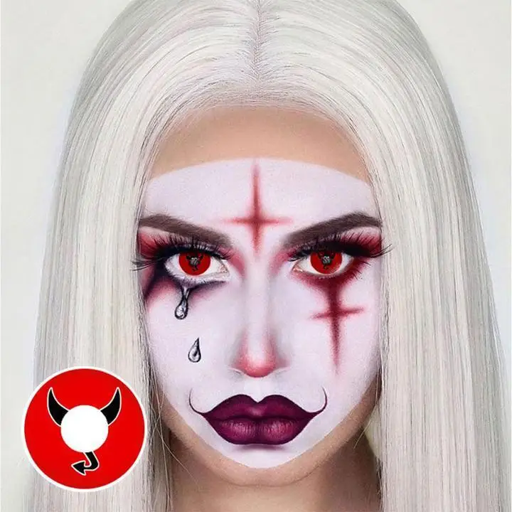 Little Devil Contacts Lens Red Eyes Contact Lenses Red Cosplay Contacts