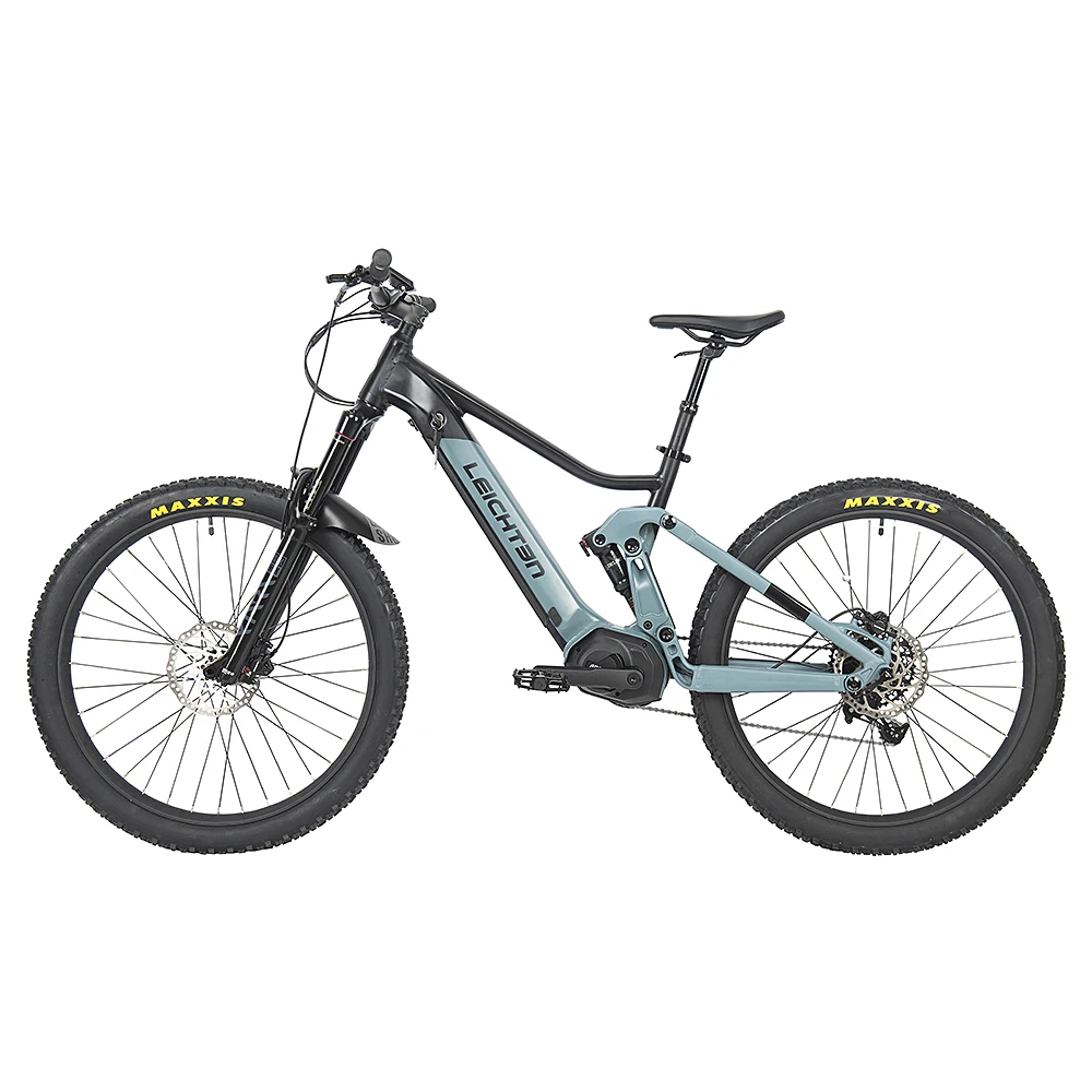 Aluminum alloy Bafang mid drive motor 48V500W fat tire electric bike Electric Fat Hybrid Ebike Frame Full Suspension