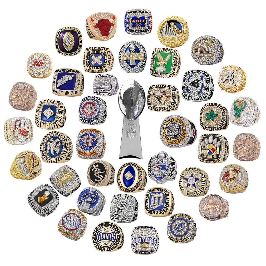 Custom Basketball Sports University Usssa fantasy football Champion Rings Baseball Softball Volleyball youth Championship Ring
