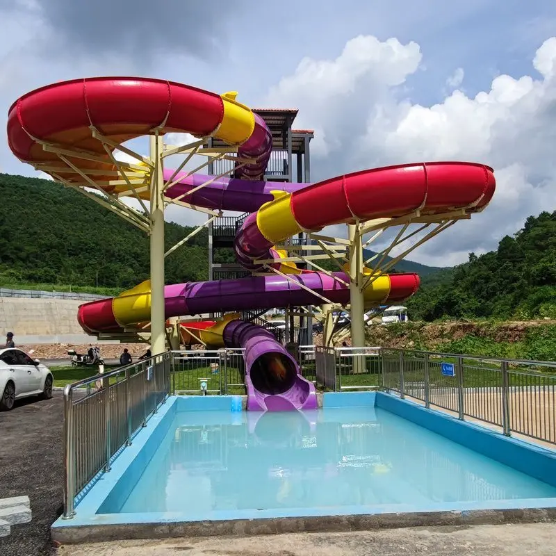 Best Price Fiberglass Pool Slide Used Commercial Water Slides For Water Park Project