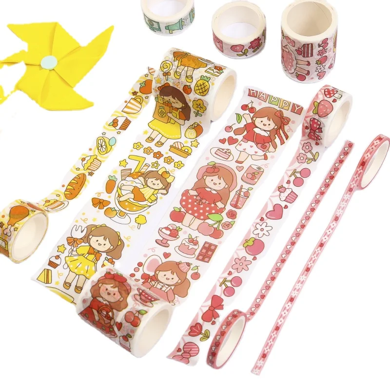 
 Оптовая продажа, креативная серия корейских девушек и декоративная бумажная лента  