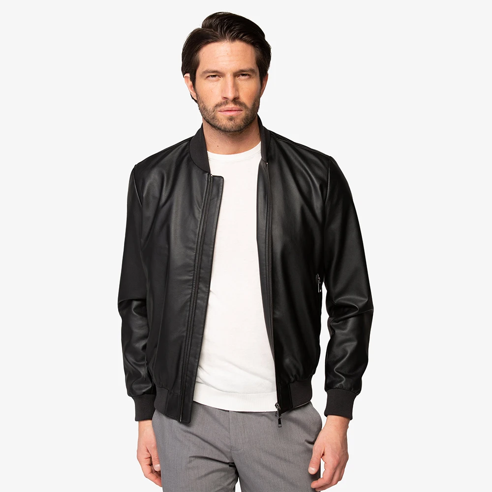 Premium Quality Italian Leather Jacket David Black Italian Leather Jacket Leather Jacket for Men