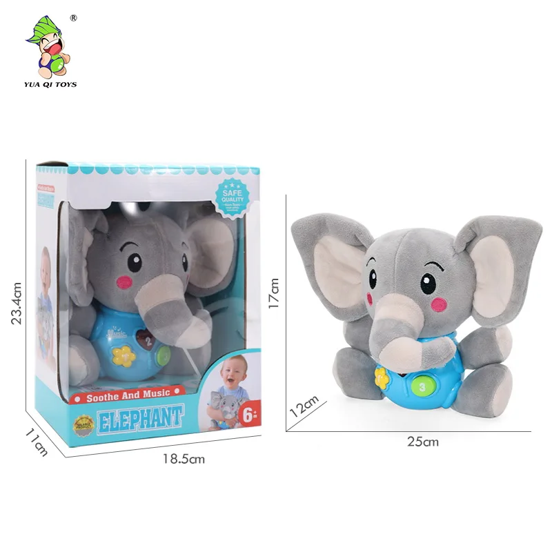 Singing music talking toy Interactive Soft Stuffed Animal Toy Peekaboo Elephant Electronic Plush Toys