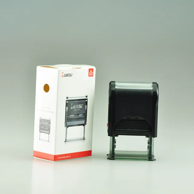 Cgs 2019 Пользовательские OEM канцелярские принадлежности офисный штамп Trodat круглая самоусадочная резиновая черная сумка Красный Синий индивидуальный логотип Dia