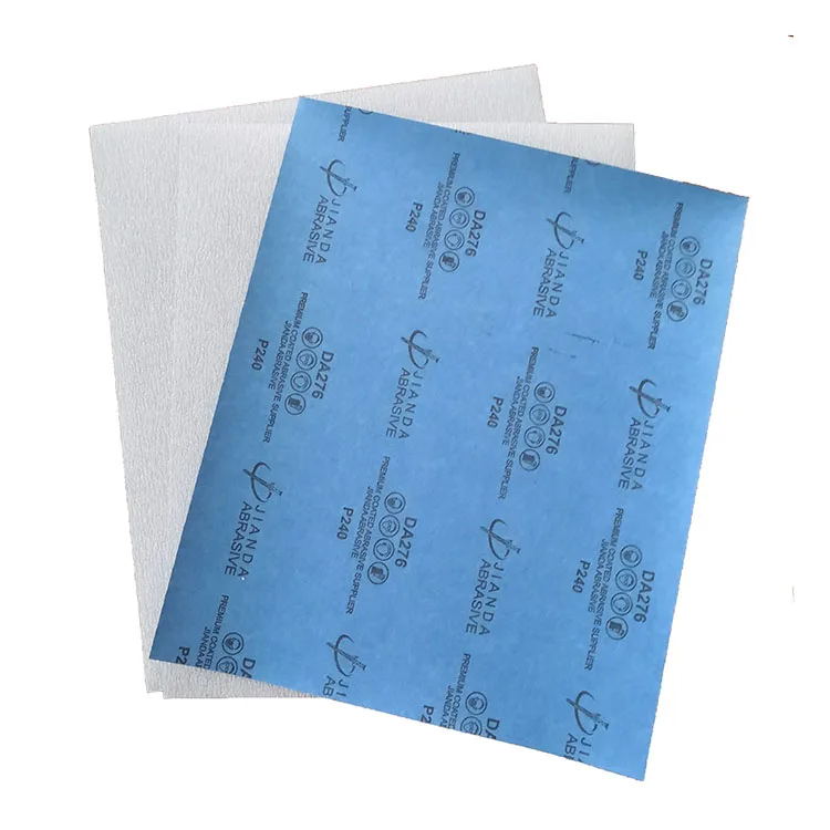 White coated silicon carbide latex paper base dry grinding sandpaper for wood paint