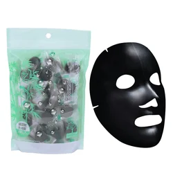 Bamboo charcoal fiber nonwoven fabric black mask sheet from zhejiang factory offer 1-3 layer folding service