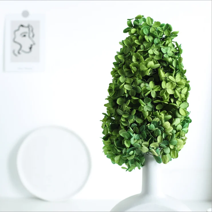 
Wholesale Artificial Flower Hydrangea Flowers Preserved Hydrangeas Large Dried Flower with Long stem 